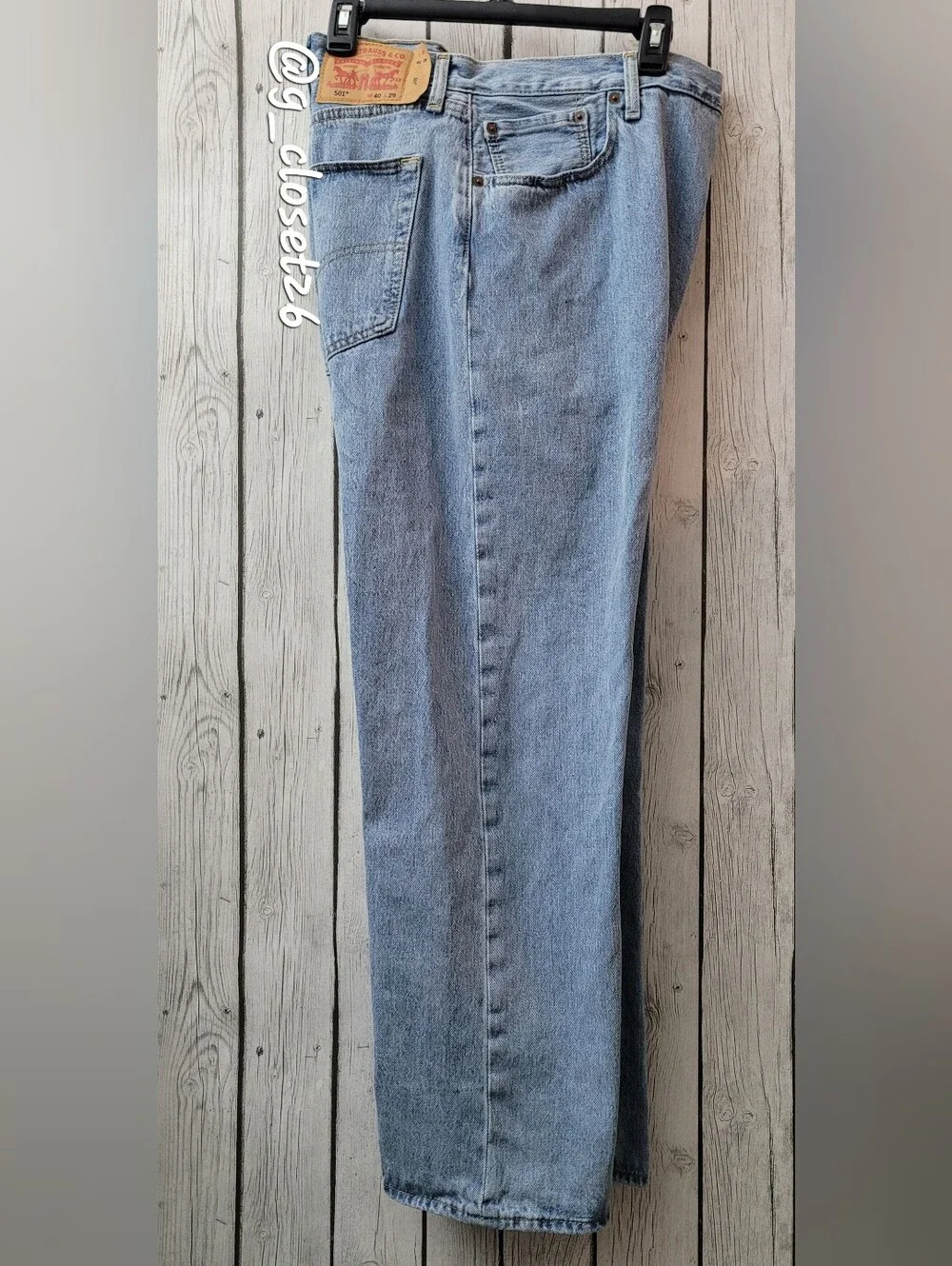 Vintage Button Fly XX Levi's 501® Men's Light Blue Denim Jeans